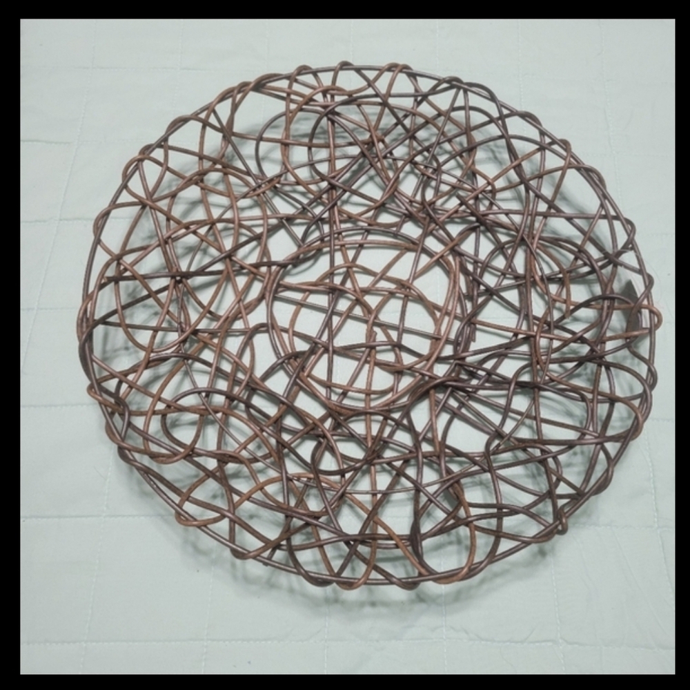 Birdnest Basket Grapevine Style Shallow Bowl Spring bird nest Centerpiece  NEW